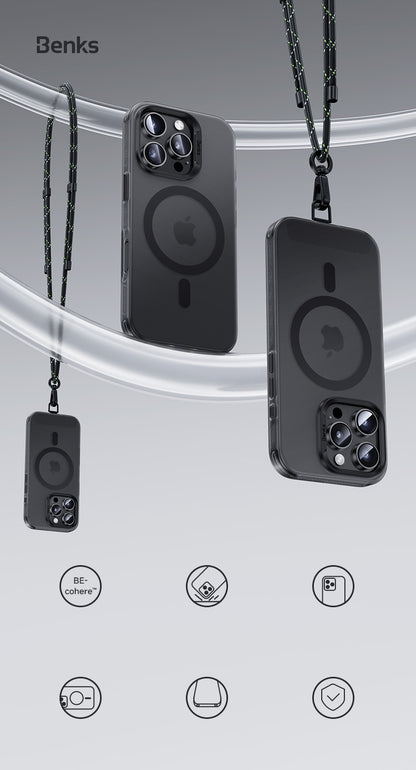 BENKS ETUI MAGNETIC LUCID ARMOR (C066) DO IPHONE 16 PRO MAX ZŁOTY (CAMERA CONTROL BUTTON)