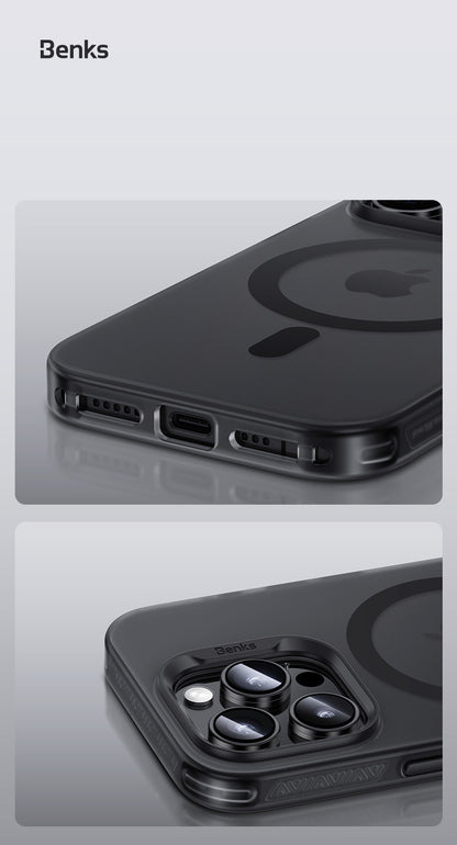 BENKS ETUI MAGNETIC LUCID ARMOR (C066) DO IPHONE 16 PRO MAX ZŁOTY (CAMERA CONTROL BUTTON)