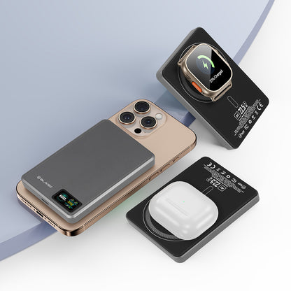 BLAVEC POWER BANK 10000MAH BJ-03 SLIM 13,5MM - TYPE C - 22,5W MAGNETIC MAGSAFE 3 IN 1 (PBBJ03-MC10G) GREY