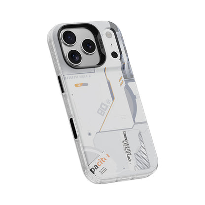 BENKS ETUI DYNAMIC MAGNETIC MECHA (E070) DO IPHONE 17 PRO MAX BIAŁY (CAMERA CONTROL BUTTON)
