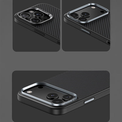 BENKS ETUI MAGNETIC ARMOR PRO KEVLAR METAL FRAME 600D (A070) DO IPHONE 17 PRO MAX CZARNY (CAMERA CONTROL BUTTON)