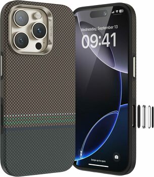 BENKS ETUI MAGNETIC ARMOR PRO PRESTIGE KEVLAR 600D (Y066) DO IPHONE 16 PRO MAX (CAMERA CONTROL BUTTON)
