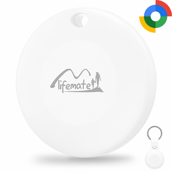 LIFEMATE LOKALIZATOR GPS BLUETOOTH LIFETAG TRACKER HD-P16-3 ANDROID + ETUI BRELOK BIAŁY