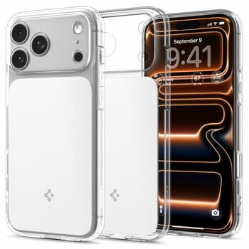 ETUI SPIGEN ULTRA HYBRID "T" MAG MAGSAFE ACS10280 DO IPHONE 17 PRO MAX - CLEAR/WHITE