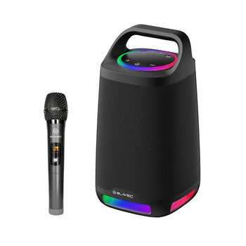 BLAVEC GŁOŚNIK BEZPRZEWODOWY BLUETOOTH TWS WS-01 KARAOKE - 160W Z MIKROFONEM (WS01-MB) CZARNY